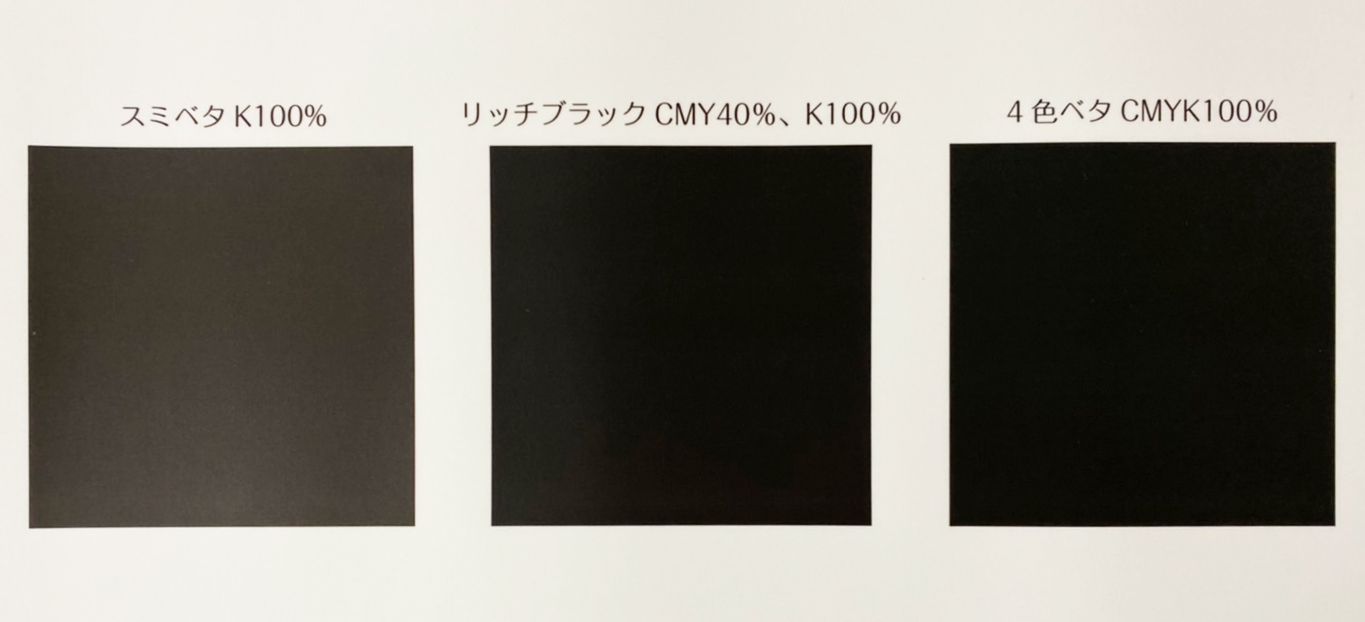 黒色の印刷方法